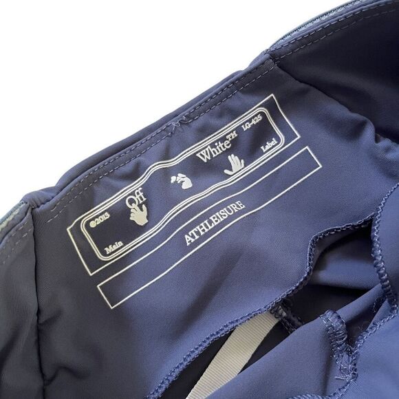 OFF-WHITE Athleisure Logo Band Short in Grey - Picture 5 of 13